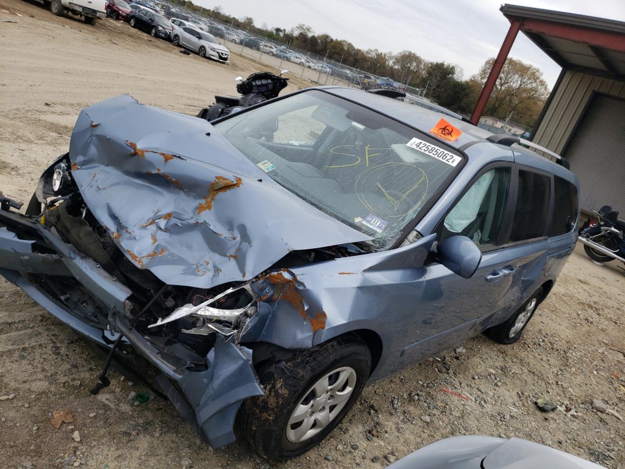 Photo 2 from auction – 2010 KIA SEDONA LX with VIN KNDMG4C3XA6337784