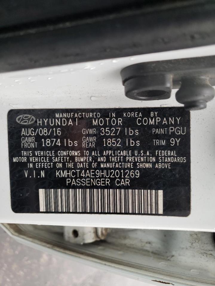 Photo 10 from auction – 2017 HYUNDAI ACCENT SE with VIN KMHCT4AE9HU201269