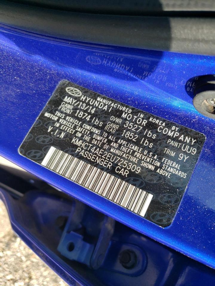 Photo 10 from auction – 2014 HYUNDAI ACCENT with VIN KMHCT4AE2EU725309