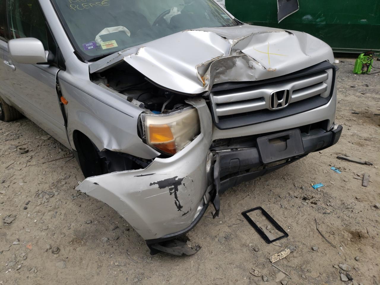 Photo 9 from auction – 2008 HONDA PILOT EXL with VIN 5FNYF28608B002592