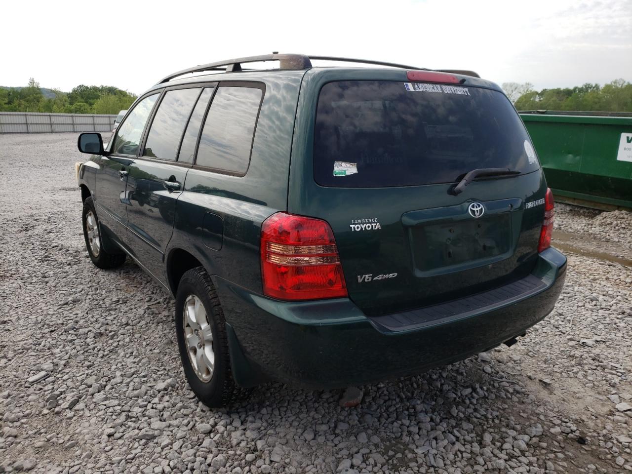 Photo 3 from auction – 2003 TOYOTA HIGHLANDER with VIN JTEHF21A130127165