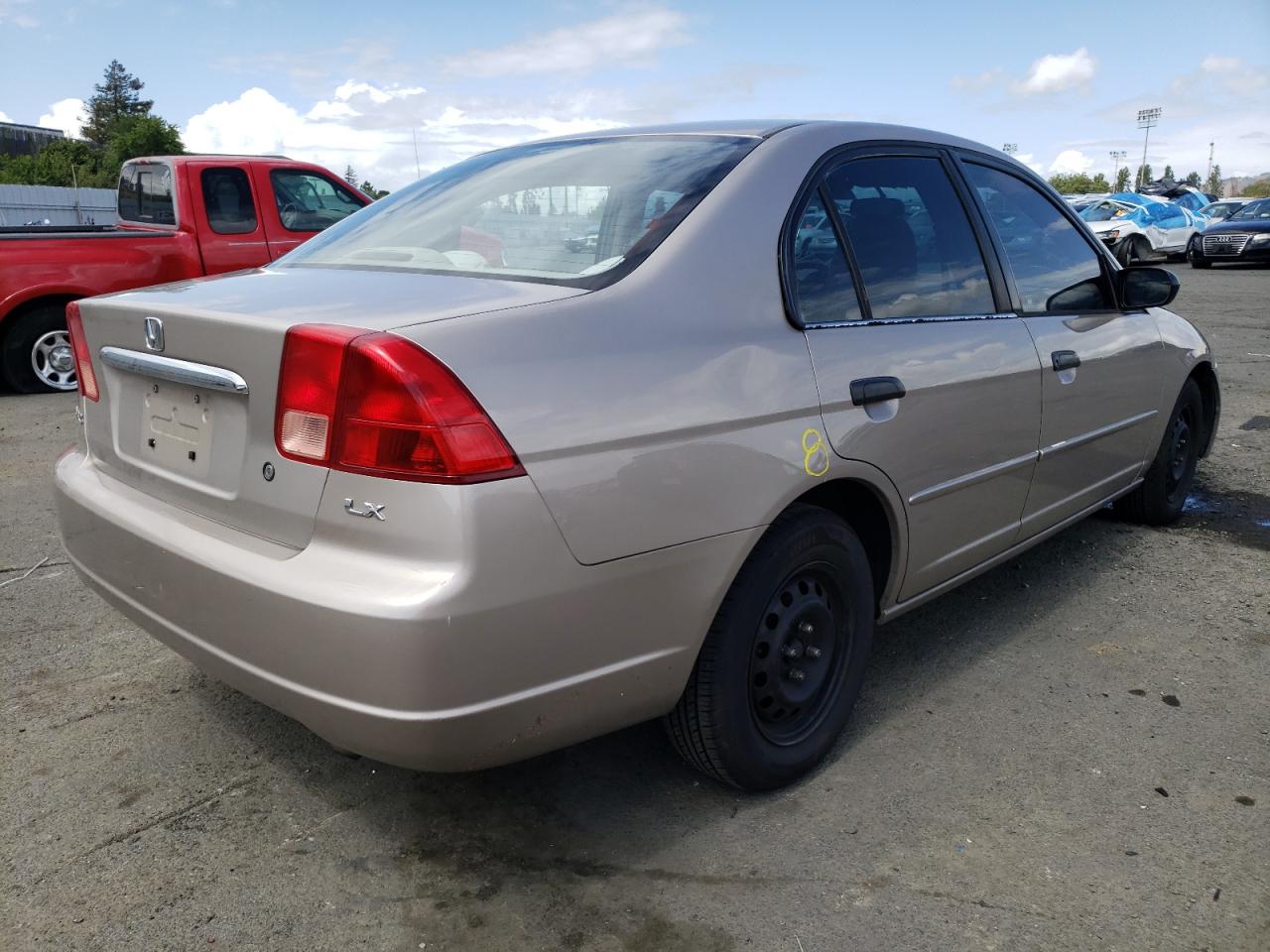 Photo 4 from auction – 2001 HONDA CIVIC LX with VIN 2HGES16511H574789