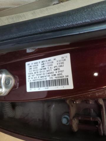 Photo 10 from auction – 2012 HONDA ACCORD LXP with VIN 1HGCP2F45CA232169