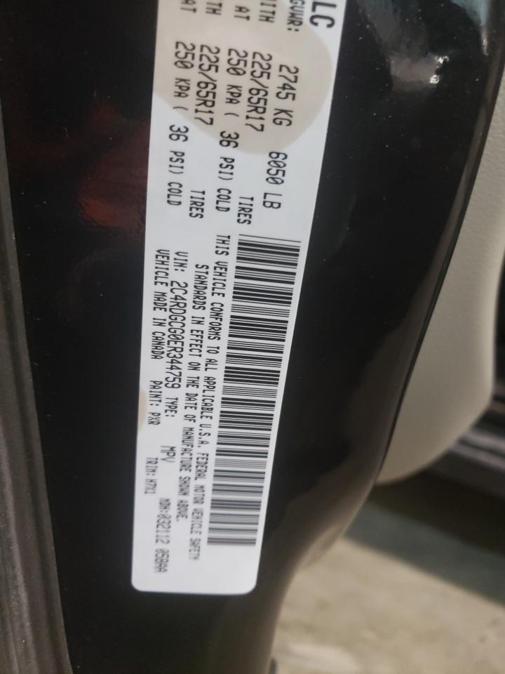 Photo 10 from auction – 2014 DODGE GRAND CARA with VIN 2C4RDGCG0ER344759