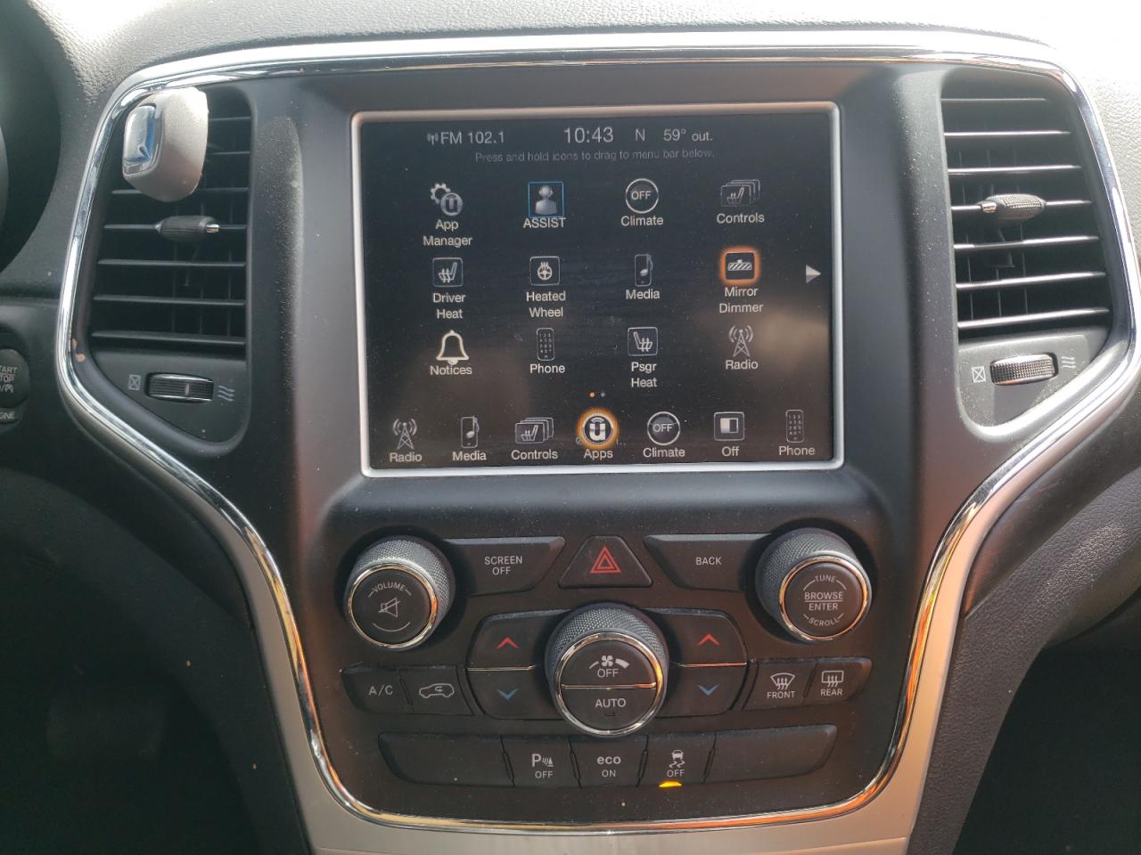 Photo 9 from auction – 2015 JEEP GRAND CHER with VIN 1C4RJFAG0FC164410