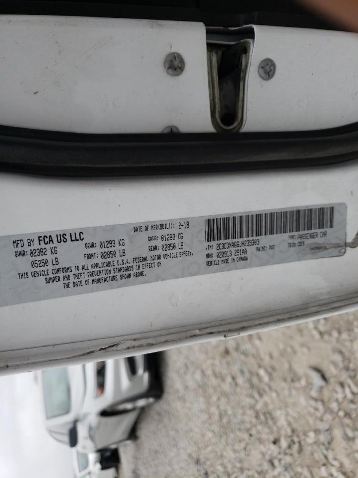 Photo 10 from auction – 2018 DODGE CHARGER PO with VIN 2C3CDXAG6JH239303