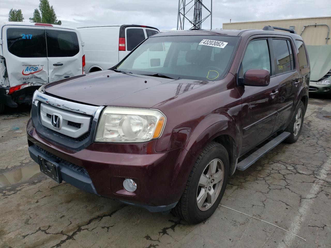 Photo 2 from auction – 2009 HONDA PILOT EXL with VIN 5FNYF48589B024327