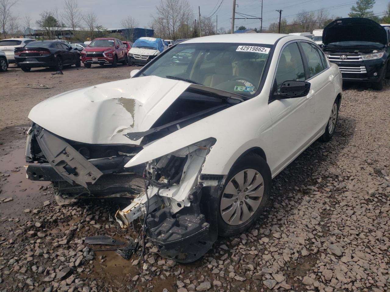 Photo 2 from auction – 2010 HONDA ACCORD LX with VIN 1HGCP2F3XAA067448