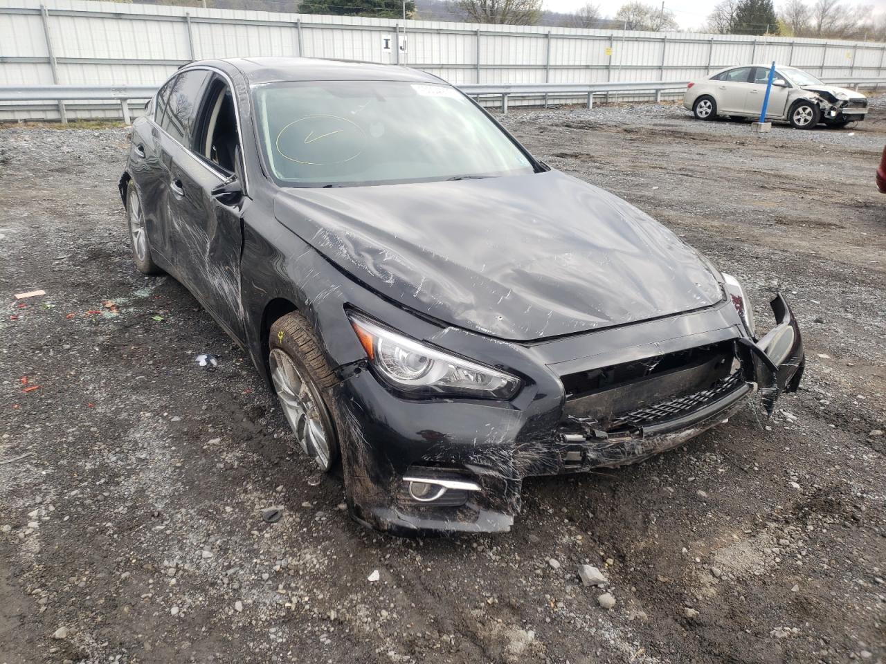 INFINITI Q50 BASE 2015 with VIN JN1BV7AR2FM419925 - Photo from auction