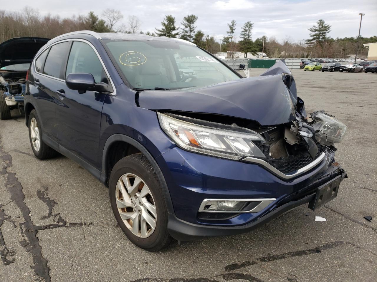 HONDA CR-V EXL 2015 with VIN 5J6RM4H70FL120094 - Photo from auction