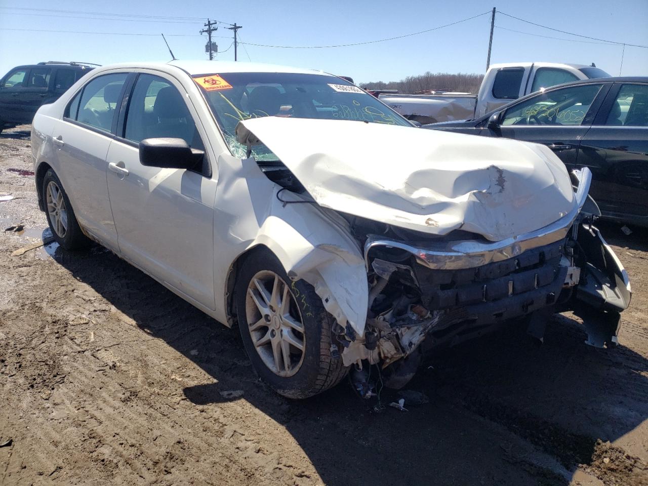 FORD FUSION S 2012 with VIN 3FAHP0GA3CR400822 - Photo from auction