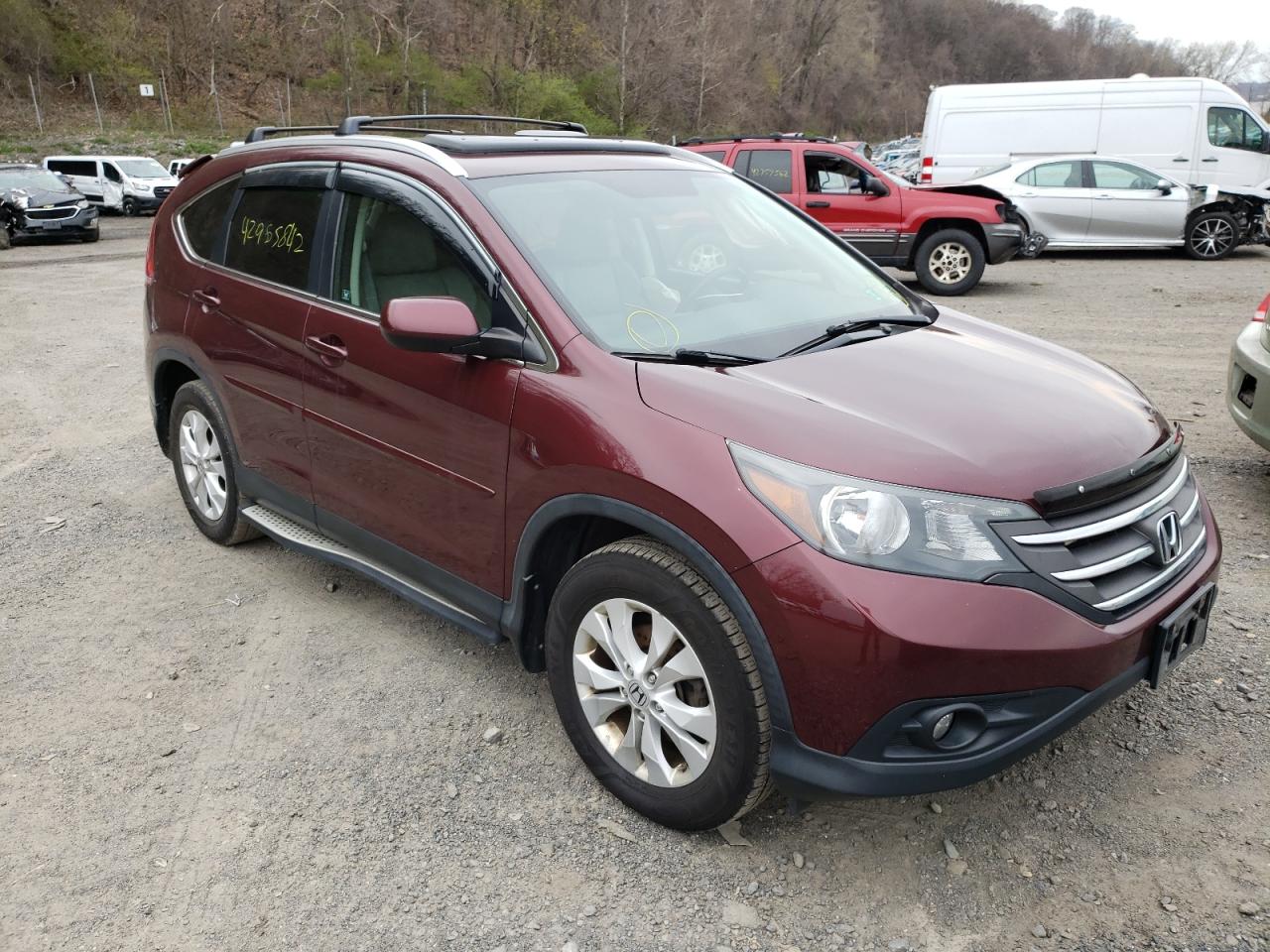HONDA CR-V EXL 2012 with VIN 5J6RM4H73CL079200 - Photo from auction