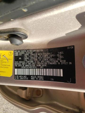 Photo 10 from auction – 2004 TOYOTA HIGHLANDER with VIN JTEDP21A740019016