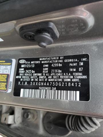 Photo 10 from auction – 2013 KIA OPTIMA EX with VIN 5XXGN4A75DG218412