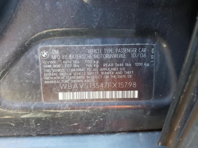 Photo 10 from auction – 2007 BMW 328 IT with VIN WBAVS13547FX15798