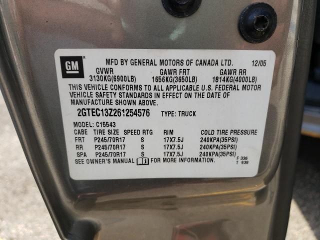 Photo 10 from auction – 2006 GMC NEW SIERRA with VIN 2GTEC13Z261254576