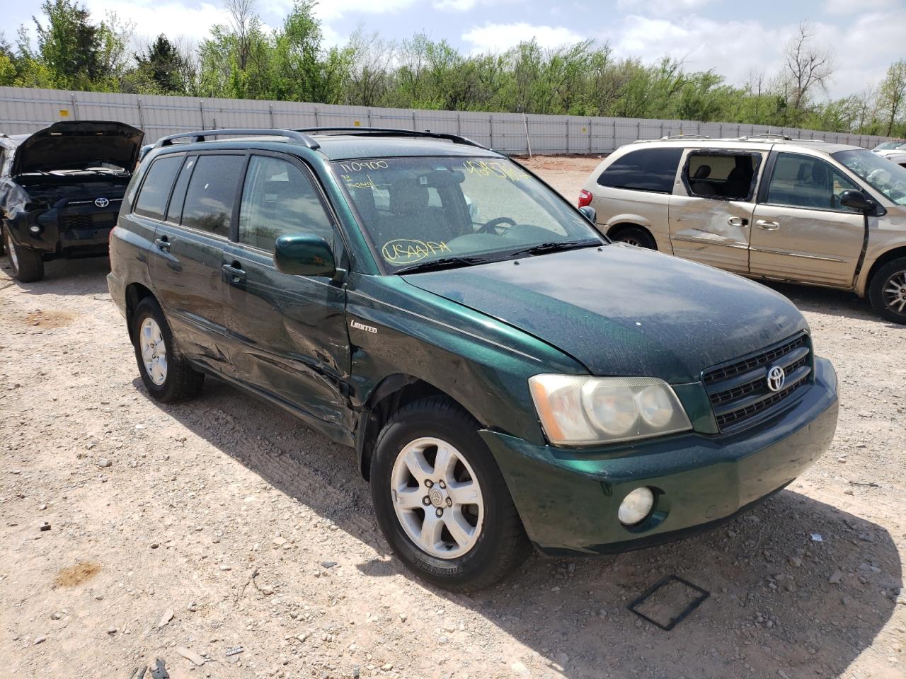 TOYOTA HIGHLANDER 2003 with VIN JTEGF21A330110900 - Photo from auction