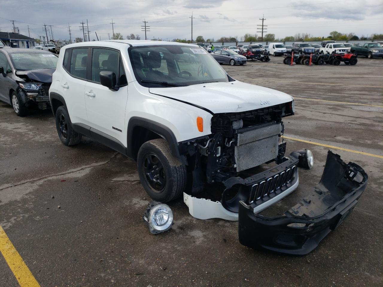 JEEP RENEGADE S 2017 with VIN ZACCJBABXHPG04683 - Photo from auction