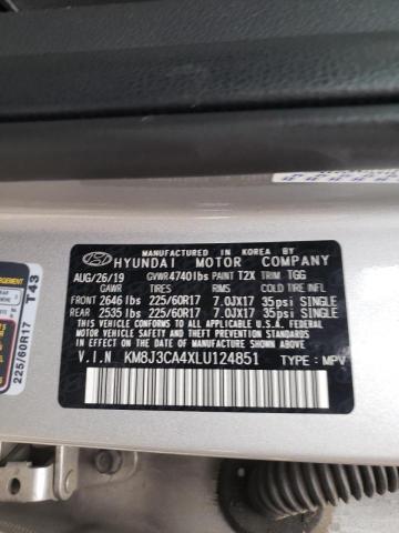 Photo 10 from auction – 2020 HYUNDAI TUCSON LIM with VIN KM8J3CA4XLU124851