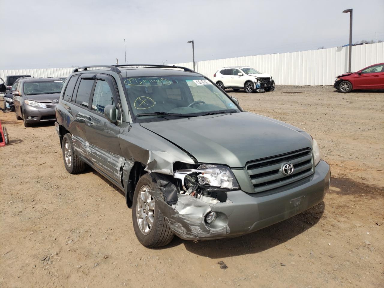 TOYOTA HIGHLANDER 2005 with VIN JTEDP21AX50078014 - Photo from auction