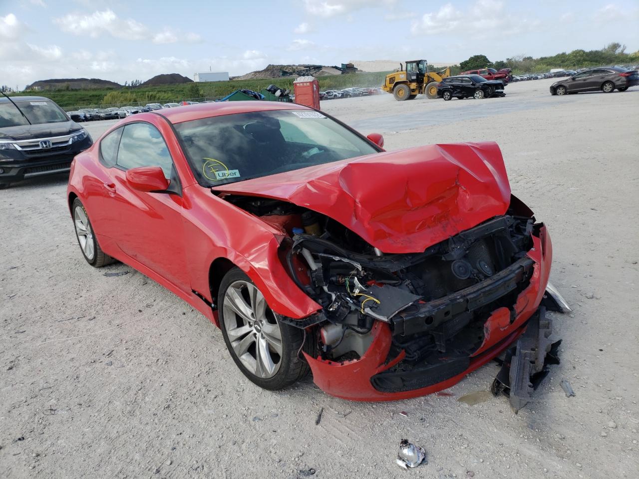 HYUNDAI GENESIS CO 2012 with VIN KMHHT6KD7CU068480 - Photo from auction