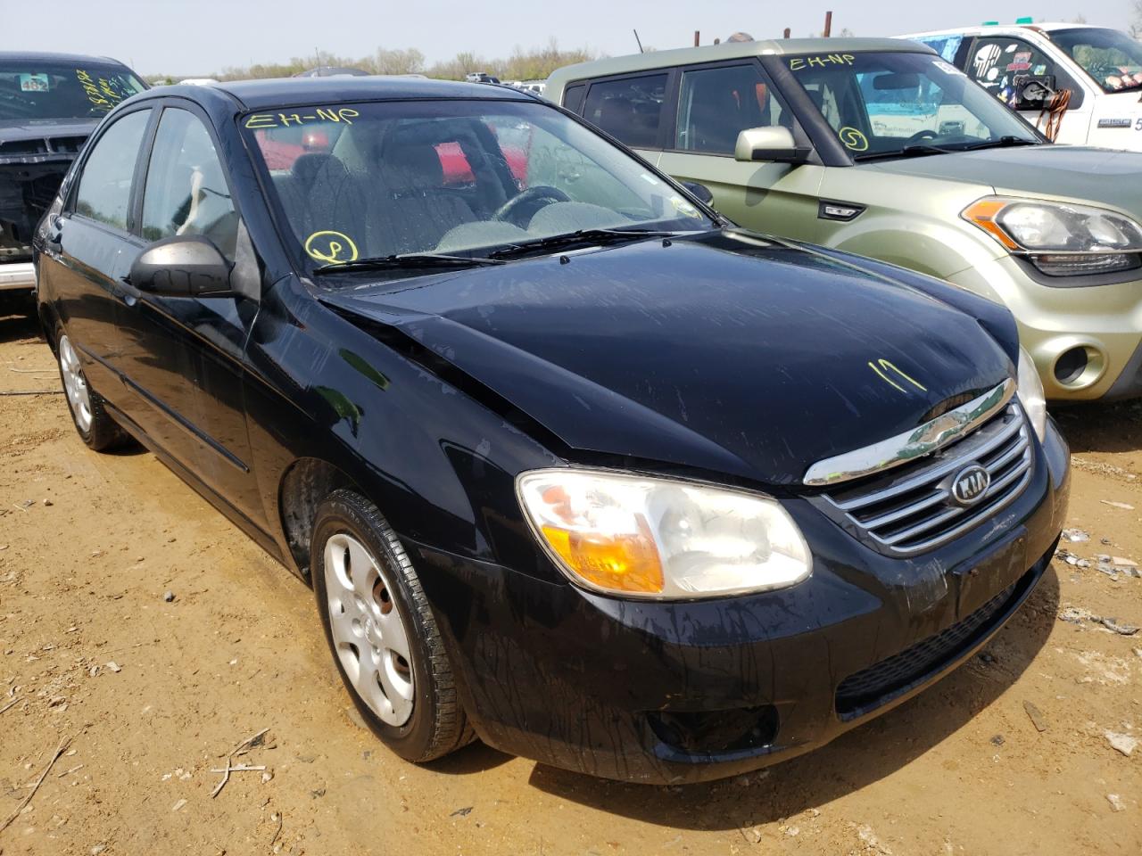 KIA SPECTRA EX 2008 with VIN KNAFE121885511877 - Photo from auction