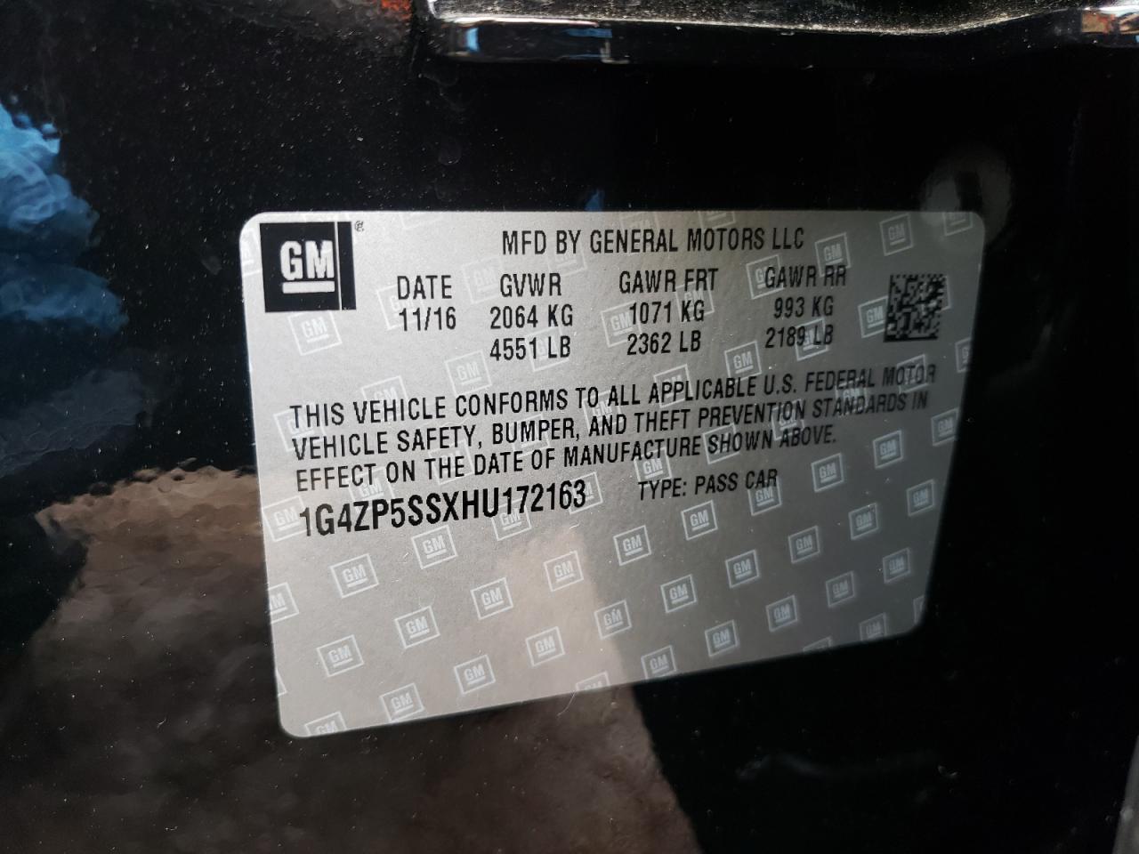Photo 10 from auction – 2017 BUICK LACROSSE E with VIN 1G4ZP5SSXHU172163