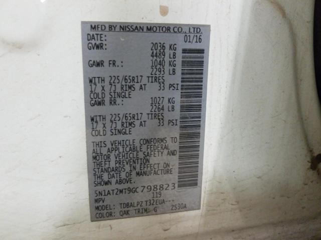 Photo 10 from auction – 2016 NISSAN ROGUE S with VIN 5N1AT2MT9GC798823