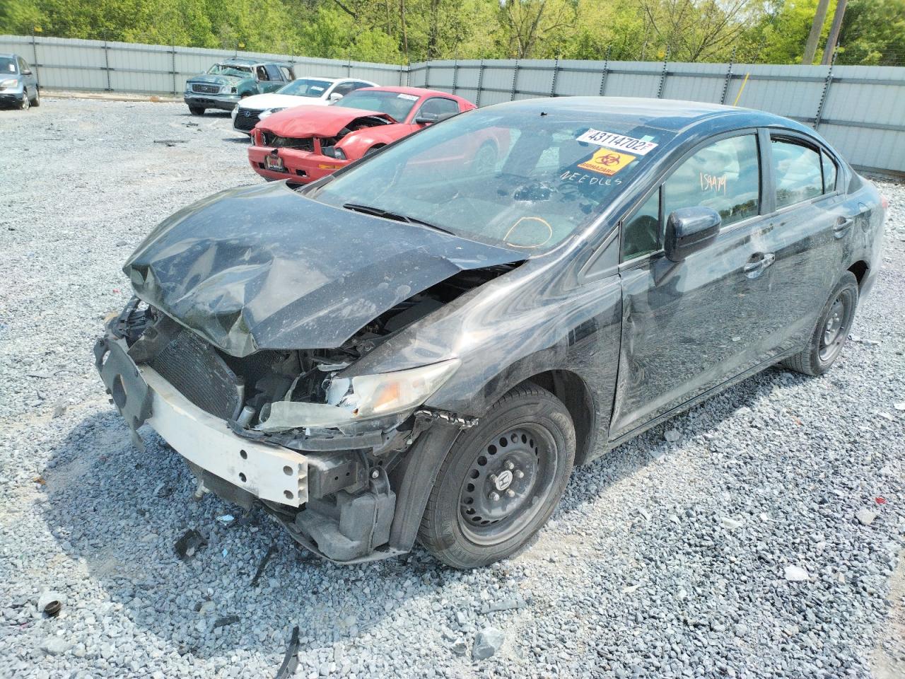 Photo 2 from auction – 2014 HONDA CIVIC LX with VIN 19XFB2F58EE070539