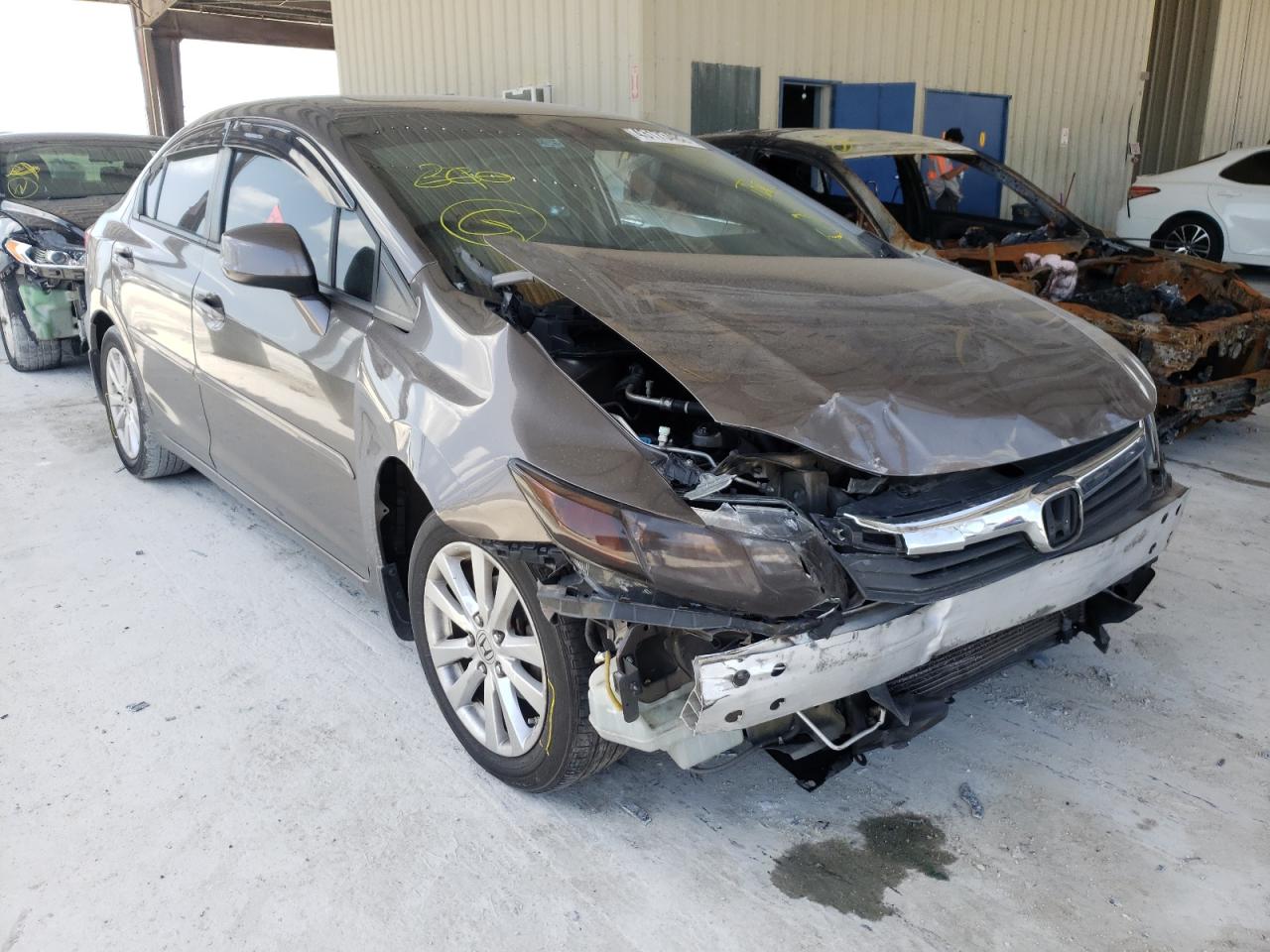 HONDA CIVIC EXL 2012 with VIN 19XFB2F96CE007214 - Photo from auction