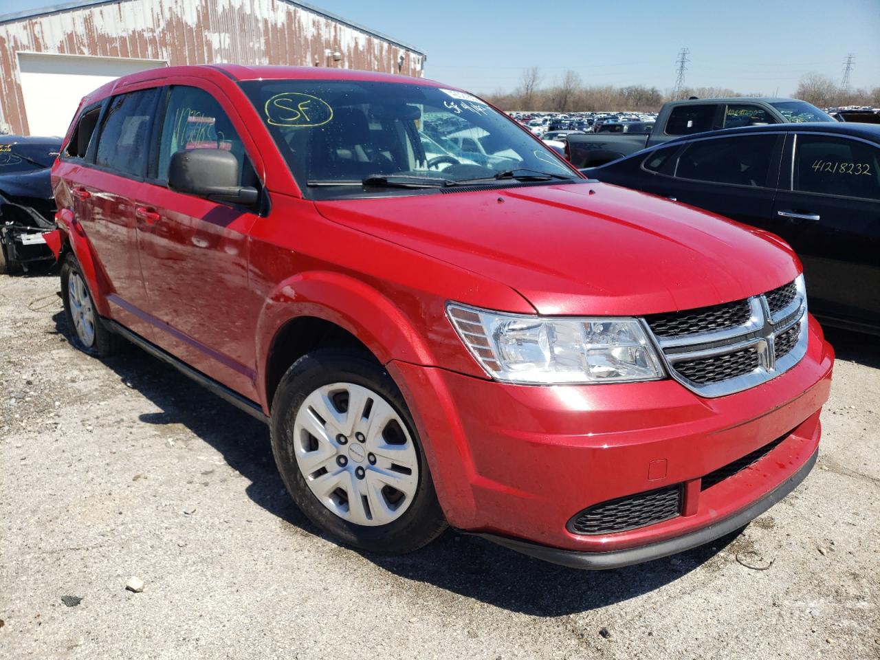 DODGE JOURNEY SE 2014 with VIN 3C4PDCAB7ET281177 - Photo from auction