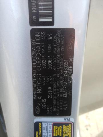 Photo 10 from auction – 2016 KIA FORTE EX with VIN KNAFZ4A83G5489354