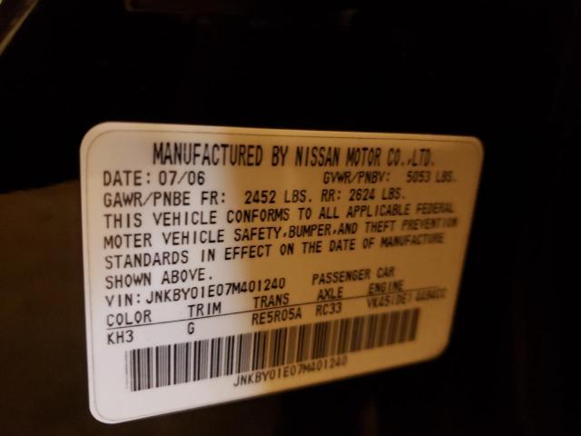 Photo 10 from auction – 2007 INFINITI M45 BASE with VIN JNKBY01E07M401240