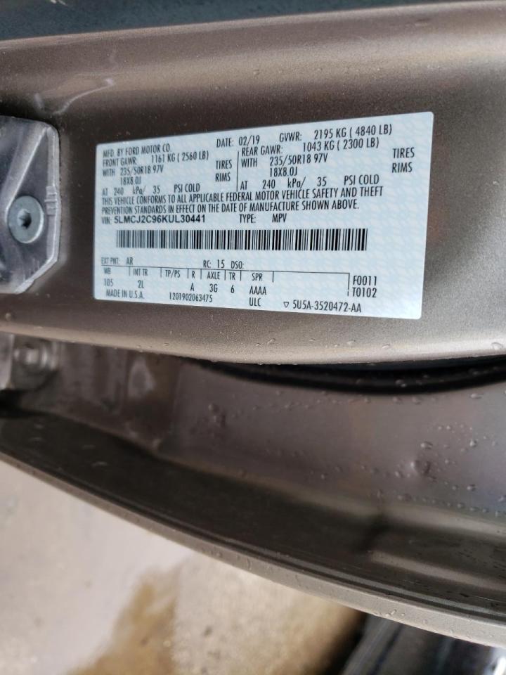 Photo 10 from auction – 2019 LINCOLN MKC SELECT with VIN 5LMCJ2C96KUL30441