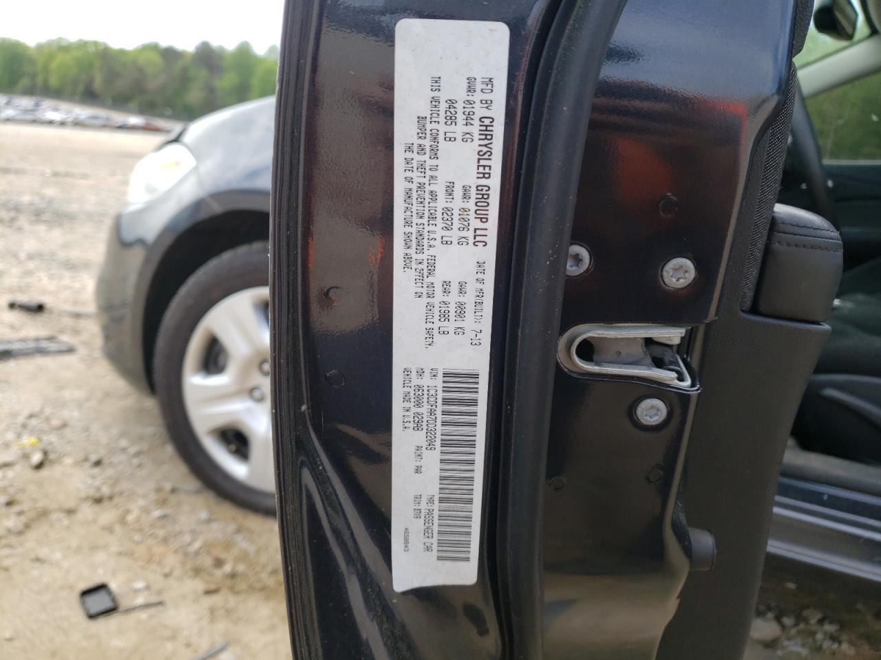 Photo 10 from auction – 2013 DODGE DART SE with VIN 1C3CDFAA7DD322049