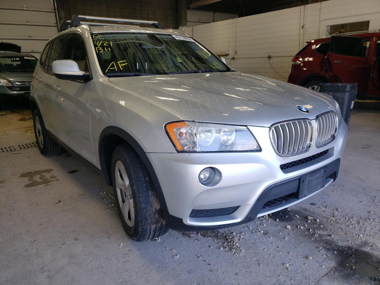 BMW X3 XDRIVE2 2011 with VIN 5UXWX5C5XBL712431 - Photo from auction