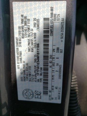 Photo 10 from auction – 2021 FORD F150 SUPER with VIN 1FTFW1E54MFB11186