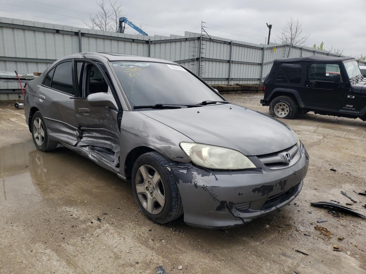 HONDA CIVIC EX 2004 with VIN 1HGES25764L023645 - Photo from auction