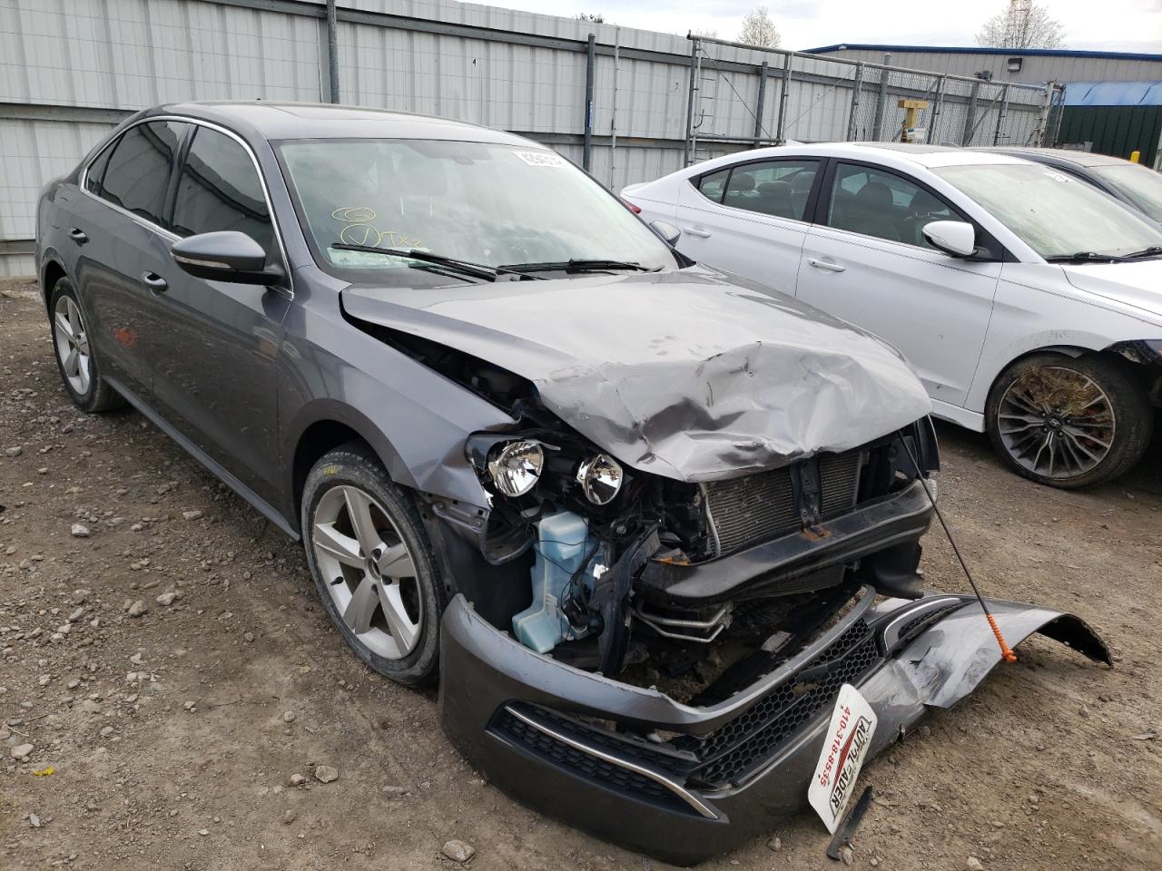 Photo 1 from auction – 2012 VOLKSWAGEN PASSAT SE with VIN 1VWBN7A3XCC011616