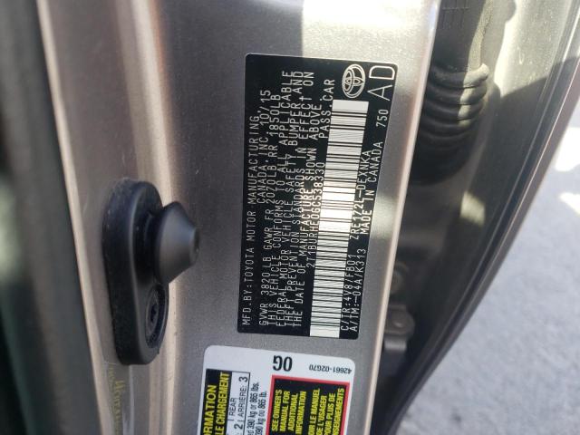 Photo 10 from auction – 2016 TOYOTA COROLLA L with VIN 2T1BURHE0GC538330