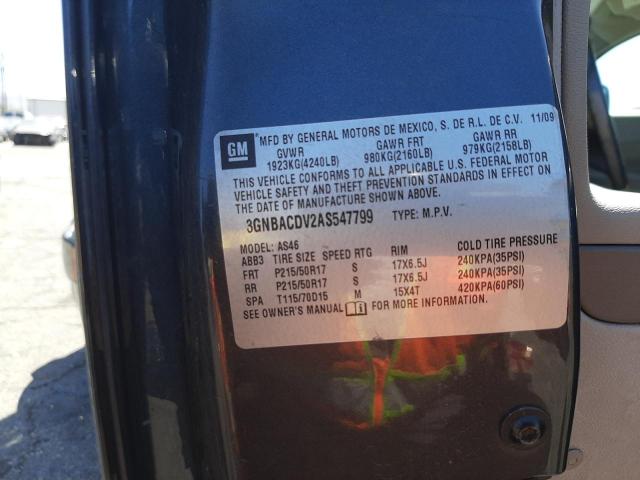 Zdjęcie 10 z aukcji – 2010 CHEVROLET HHR LT z VIN 3GNBACDV2AS547799