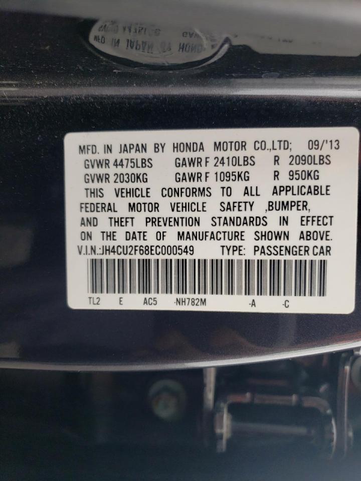 Photo 10 from auction – 2014 ACURA TSX TECH with VIN JH4CU2F68EC000549