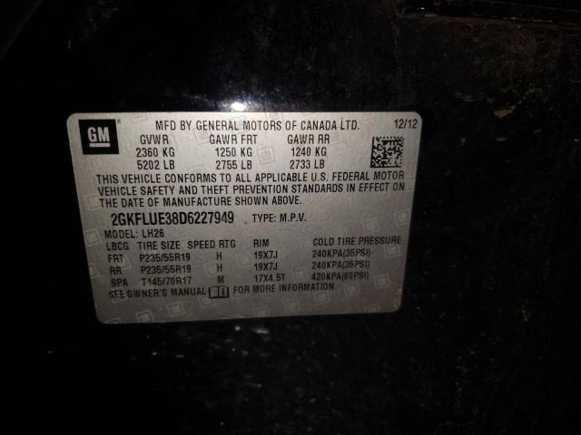 Photo 10 from auction – 2013 GMC TERRAIN SL with VIN 2GKFLUE38D6227949