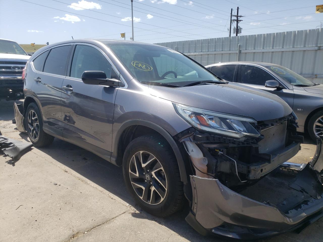 HONDA CR-V SE 2016 with VIN 5J6RM4H48GL060055 - Photo from auction