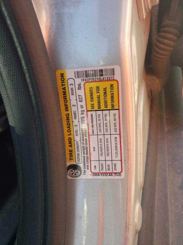 Photo 10 from auction – 2014 FORD FOCUS S with VIN 1FADP3E21EL413372