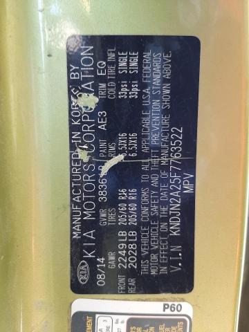 Photo 10 from auction – 2015 KIA SOUL with VIN KNDJN2A25F7763522