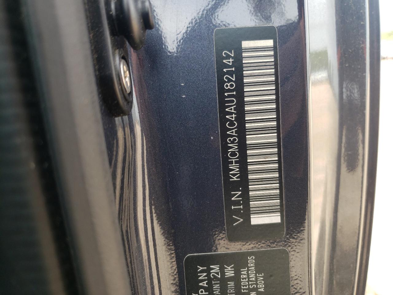 Photo 10 from auction – 2010 HYUNDAI ACCENT BLU with VIN KMHCM3AC4AU182142