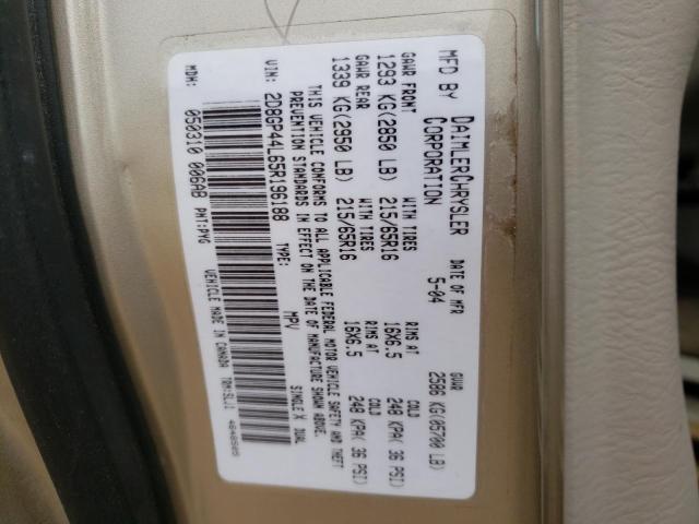 Photo 10 from auction – 2005 DODGE GRAND CARA with VIN 2D8GP44L65R196188