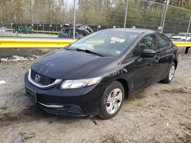 Photo 2 from auction – 2014 HONDA CIVIC LX with VIN 19XFB2F50EE260514