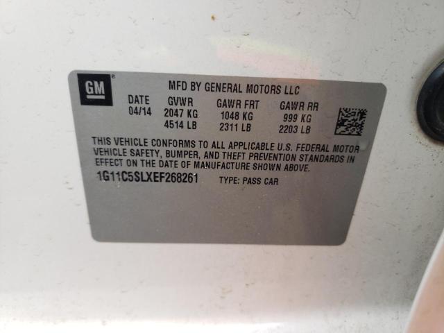Photo 10 from auction – 2014 CHEVROLET MALIBU 1LT with VIN 1G11C5SLXEF268261